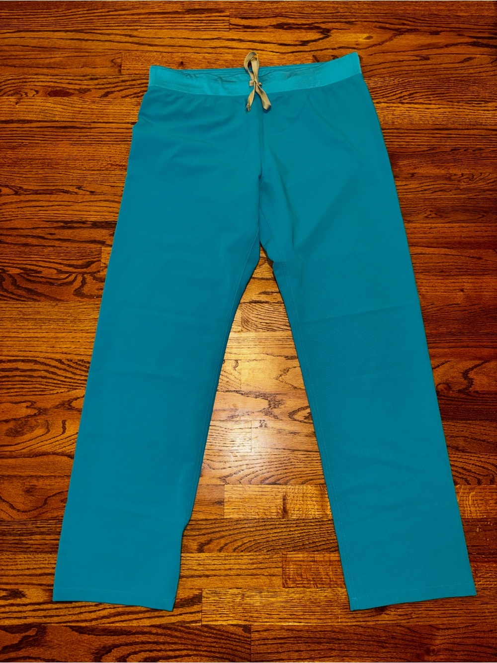 Figs Women's Teal Drawstring Scrub Pants